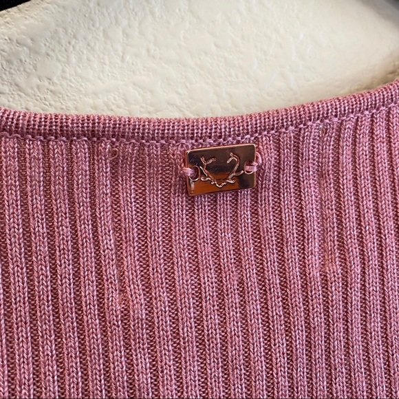 For Love & Lemons Knitz Delancey Dress Pink Rose XS - Picture 8 of 11